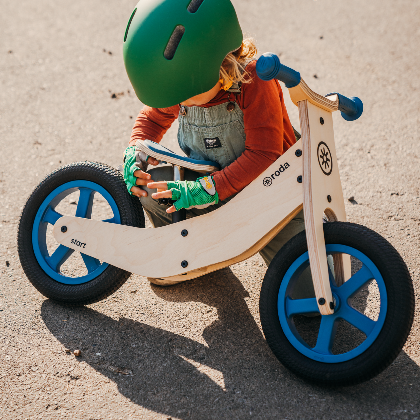 BICICLETA DE MADERA PARA NIÑOS Y NIÑAS RODA START