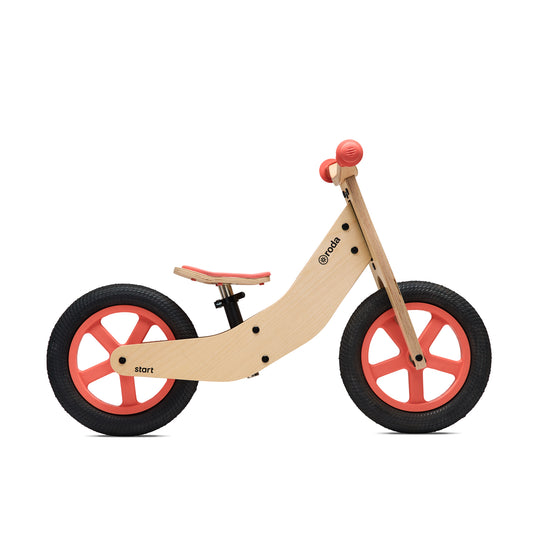 BICICLETA DE MADERA RODA START ROSADO