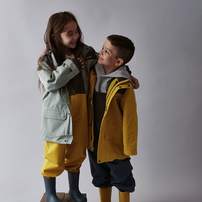 CHAQUETA IMPERMEABLE PARA NIÑOS Y NIÑAS AZUL