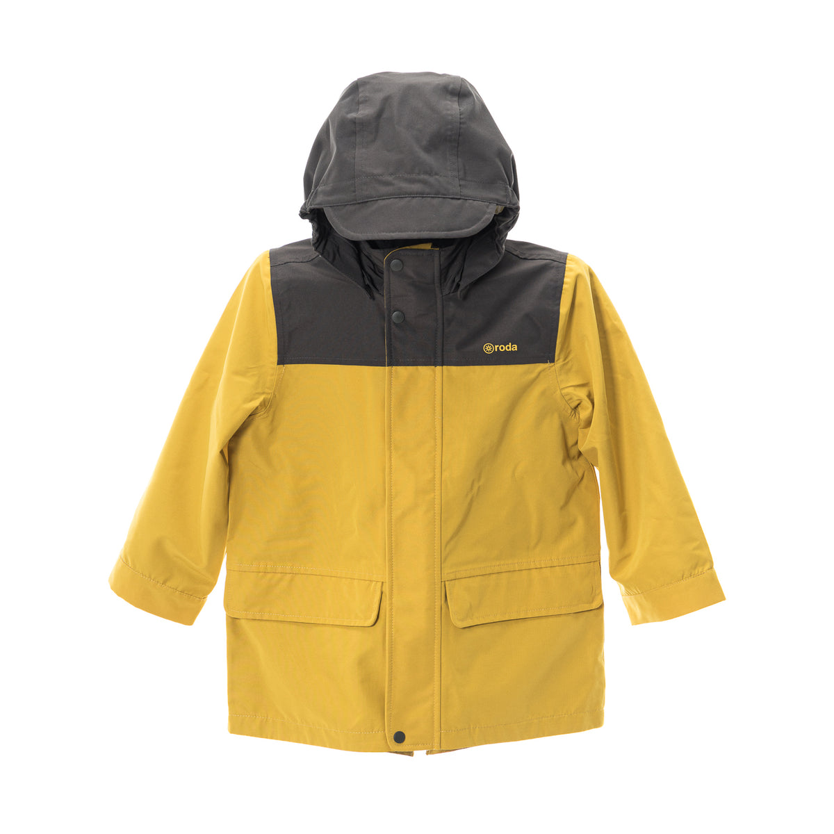 CHAQUETA IMPERMEABLE PARA NIÑOS Y NIÑAS AMARILLO