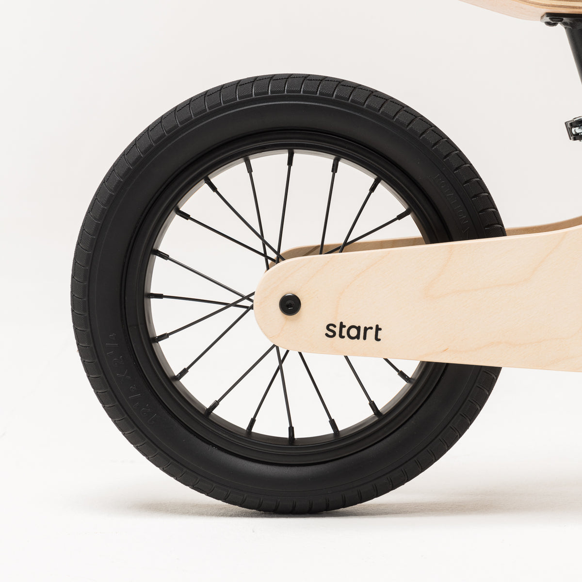 BICICLETA DE EQUILIBRIO DE MADERA PARA NIÑOS RODA START BLACK