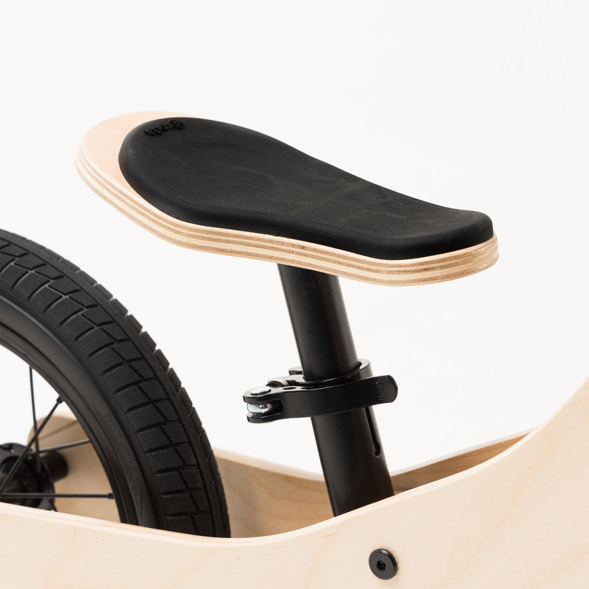BICICLETA DE EQUILIBRIO DE MADERA PARA NIÑOS RODA START BLACK