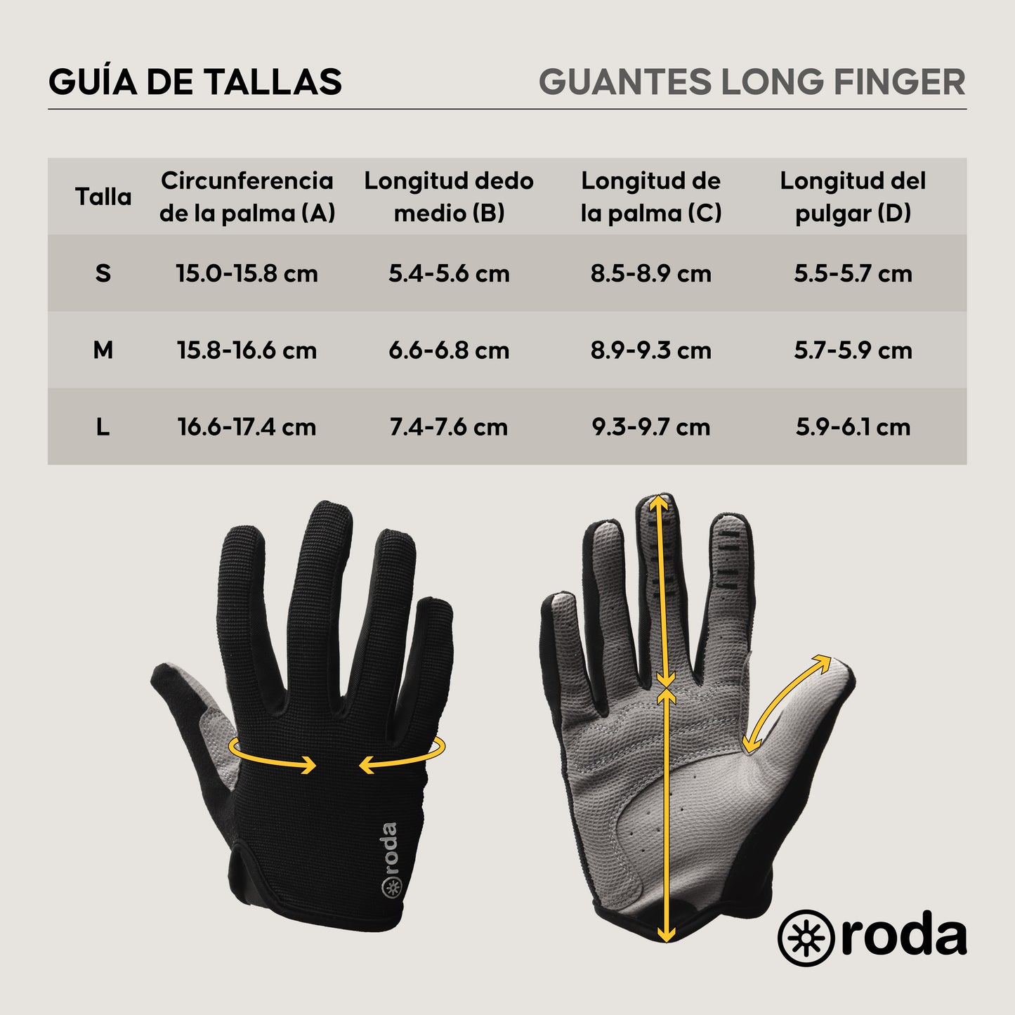 GUANTES DE CICLISMO PARA NIÑOS RODA LONG FINGER
