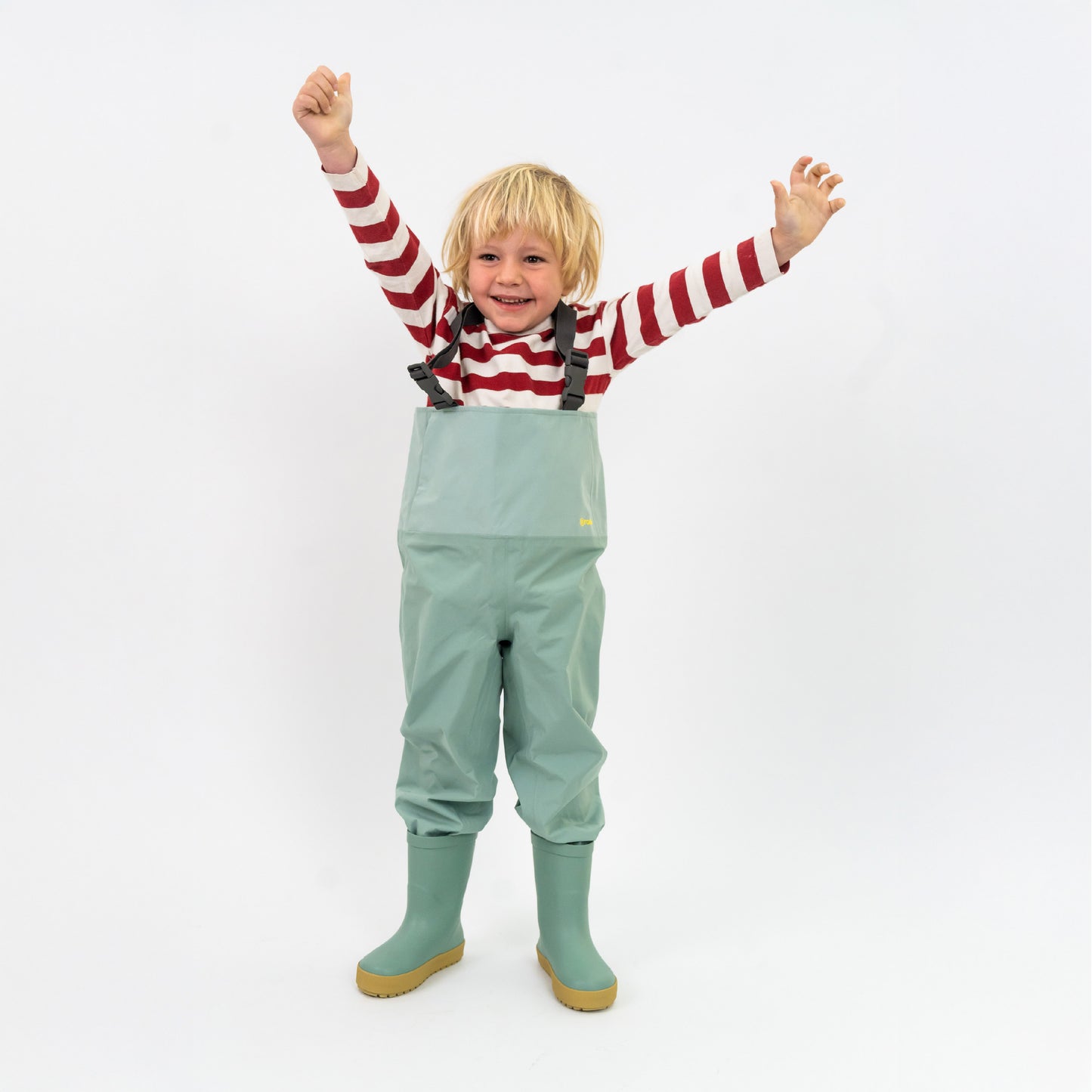 PANTALÓN JARDINERA IMPERMEABLE PARA NIÑOS NIÑAS VERDE