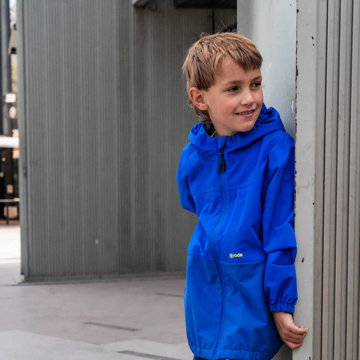 CHAQUETA IMPERMEABLE PARA NIÑOS Y NIÑAS AZUL