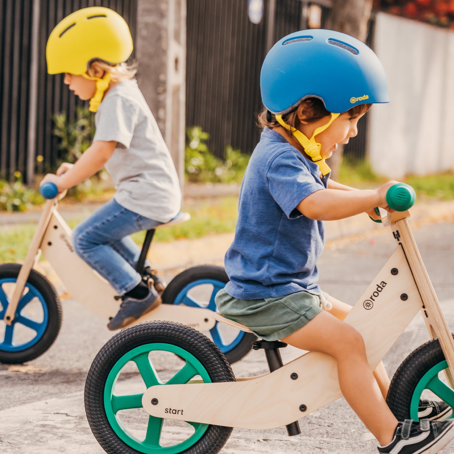 BICICLETA DE MADERA PARA NIÑOS Y NIÑAS RODA START